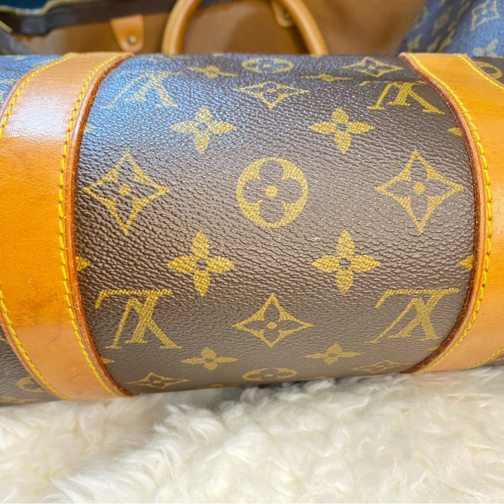 LV Monogram Keepal 50 with lock & key - Picture 5 of 8
